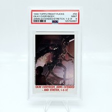 1988 Topps Fright Flicks Aliens Queen #50 Okay Everybody PSA 9 Pop 1 picture
