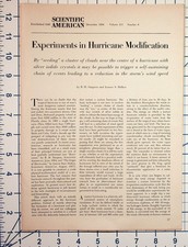 1964 Scientific American Hurricane Modification Cloud Seeding Project Stormfury picture