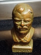 Vintage President Theodore Roosevelt Bronze Cast Bust By : SRG Co. picture