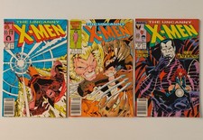 Uncanny X-Men #213 221 239 Lot Marvel Comics Newsstand Variant 1st Mr Sinister picture