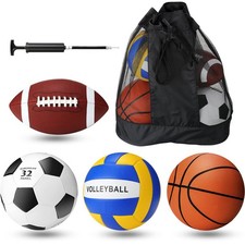 Jerify 4 Pcs Sport Balls Soccer Football Basketball picture