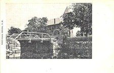 Epping NH New Hampshire Town Hall Iron Bridge Postcard Copy picture