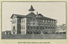 Rosalia High School 1908 Rosalia WA Washington Vintage Postcard COPY picture