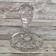 Antique Glass Flower Frog Pre-1920 Rare Handle With 6 Holes picture