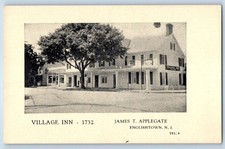 c1910 Englishtown New Jersey NJ Postcard Village Inn James T. Applegate Building picture