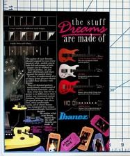 Ibanez Guitars 1980s Magazine Ad Joe Satriani JS S Series Artist picture