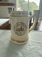 Vintage Furman University Sir-Amic Beer Stein Mug Gold Trim Greenville SC picture