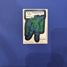 1974/75 Topps Comic Book Heroes  Dr.  Doom ROOKIE sticker picture
