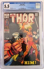 Thor #165 CGC 5.5 1st Full Him Adam Warlock 1969 Jack Kirby Marvel Key picture