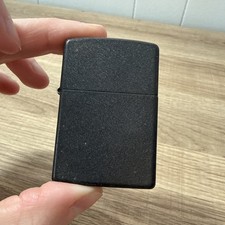 Zippo 1990's Windproof Lighter Black Matte Gold Bottom D 12 L2 picture