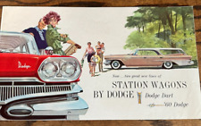 Vintage 1960 Dodge Station Wagon  Car Sales Dealer Brochure ~ Automobile Dart picture