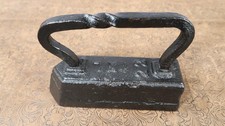 Antique IXL Cast Iron Sad Iron 22 with Twist Handle 19.2 pounds door stop picture