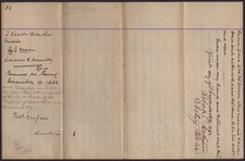 FREDERICK DOUGLASS - DEED SIGNED 11/16/1882 picture