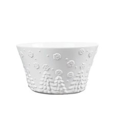 Temp-tations 3-qt Stoneware Serving Bowl, 5 Designs, Frosty Forest picture