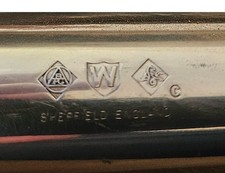 A.R. Wentworth Sheffield Pewter Cigar & Whisky Flask 2-Tube Vintage picture