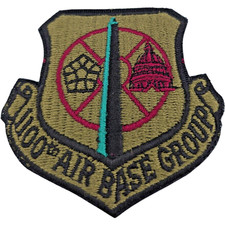 Vintage Circa 1999 US Air Force 1100th Air Base Group Subdued Insignia Patch picture