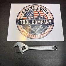 Vintage Fleet 4208-S 8” Adjustable Wrench Made in USA Forged Alloy Steel picture