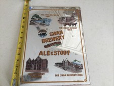 Vintage Swan Brewery Ale& Stout Mirror. picture
