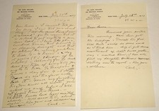 1907 Dr Carl Koller Autograph Letter Signed ALS Father Local Anesthesia Medical picture