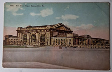 Kansas City Missouri Postcard New Union Depot Train Station Vintage DB UNP picture