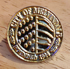 Vintage City of Melvindale Mich Lapel Pin Token Founded 1927 Downriver Detroit picture