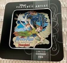 Disney Featured Artist Peter Pan 55th Anniversary Jumbo Boxed LE 500 picture