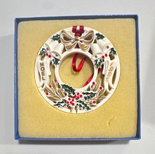 VINTAGE Wedgwood Christmas Hanging Decorative Ornaments Set of 8 1995-2003 picture