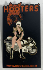 CHESAPEAKE, VA - HOOTERS SEXY POLICE OFFICER GIRL WOMAN w/ MOTORCYCLE LAPEL PIN picture