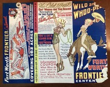 Scarce 1936 Fort Worth Frontier World Fair Texas Centennial Promo Brochure picture