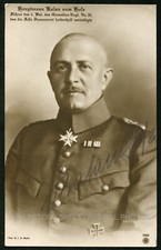 KALAU VOM HOFE GERMAN CAPTAIN HAND-SIGNED AUTOGRAPH WWI c1916 PHOTO RPPC picture