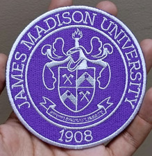 James Madison University Logo Iron On Patch - Sew Patch - Embroidered Patch picture