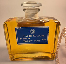 Rare c.1930s D'Orsay Eau de Cologne 90° Etiquette Bleue Paris Large Bottle picture