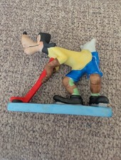 VINTAGE Walt Disney Porcelain Figurine Goofy Hockey Player Skater  picture