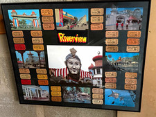 Vintage Chicago Riverview Park Memorabilia Display Ride Tickets & Photos 20x24 picture