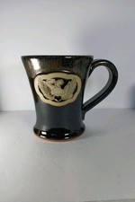 Sunset Hill Stoneware Handcrafted Coffee Mug  Angel Wings Heart picture