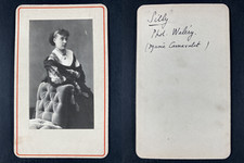 Waléry, Paris, Mademoiselle Silly, actress vintage cdv albumen print.Mademo picture