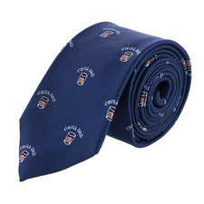 Trafalgar Men's Chill Dad Novelty Silk Necktie picture