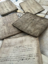 AUTHENTIC AUTOGRAPHED, STAMPED AND SEALED PARCHMENT Vellum in English from 1700s picture
