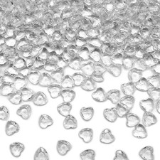 Acrylic Hearts, 1000pcs Small Plastic Hearts, Tiny Plastic Heart Valentine's ... picture