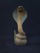 Ancient Egyptian Cobra Goddess Uraeus Statue, Divine Relic Art picture