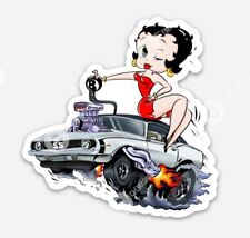 Chevy CAMARO STICKER - Chevrolet Betty Boop Muscle Vinyl Rat Ratfink picture