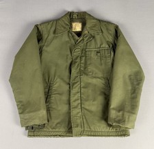 VINTAGE 1968 A2 Deck Jacket Size Small Vietnam War Military Utility Navy STENCIL picture