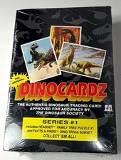 Vintage 1993 Dinocardz Series #1 Sealed Box 36 Packs Dinosaur Trading Cards picture