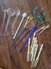 Swizzle Sticks Cocktail Picks Vintage 50s 60s Barware Howard Johnsons  picture