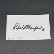 Rob Manfred Signed 3x5 Index Card - MLB Baseball - TTM Authentic Autograph picture