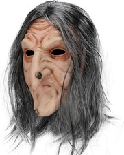 Pigmiss Horror Witch Mask Creepy Old Lady Halloween Scary Realistic Mask Cosplay picture
