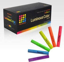 72 Pcs Luminous Colored Chalk 6 Colors Bright Chalk for Board Art Drawing picture