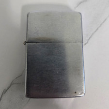 Vintage 1974 Zippo Lighter - Brushed Chrome - 4/4 Slash Bottom Stamp - For Parts picture