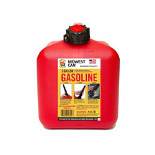 Midwest Can Auto Shut off Gasoline Can, 2 Gallon, 8 oz. Cpacity, Red in Color, M picture