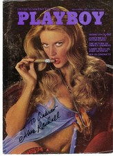 November 1973 Anne Randall Autographed Playboy Magazine Cover To Andrew picture